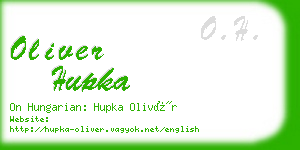 oliver hupka business card